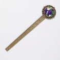 thumbnail image 2 of Grapes Lace Bookmark in Antique Bronze: a Thoughtful Gift for Book Lovers and Readers, 2 of 5