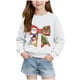 thumbnail image 2 of Sudadera sin capucha para niños, con estampado navideño, cuello redondo, manga larga, forro polar, para niños de talla mediana a grande, blusa de poliéster para niños., 2 of 6