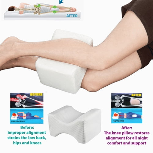 Extra Dense Knee Pillow for Side Sleepers, Between Leg Pillow by Cushion Lab