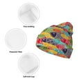 thumbnail image 3 of Pofeuu Colorful Fish 2 Print Beanie Hat for Men Women Knit Winter Hat Warm Cuffed Skull Beanie Slouchy Soft Unisex, 3 of 6
