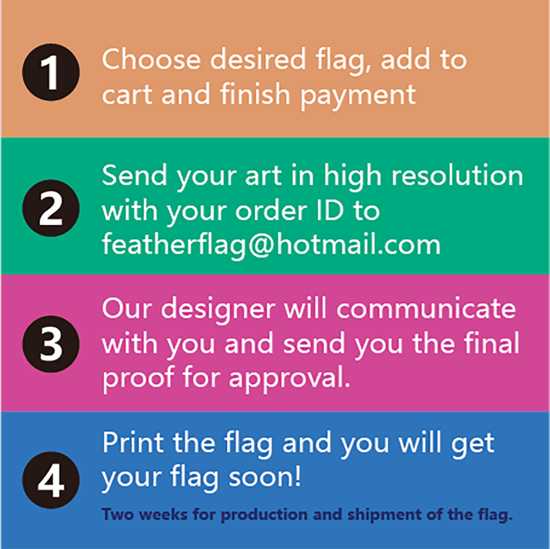 11.5ft / 3.5m Custom Feather Flag Kit with Poles Outside for Business