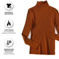 thumbnail image 4 of Pull Col Roulé Femme Base Intérieure Automne et Hiver Manches Longues Chaud Ajusté Couleur Unie Pull Ajusté, 4 of 5