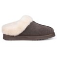 thumbnail image 2 of Parfeying Women's Slip on House Slippers, Real Wool from Sheep, Anti-slip Rubber Sole Warm Indoor Outdoor Slippers for Women, 2 of 7