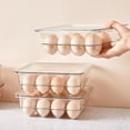 thumbnail image 4 of Caja de almacenamiento de huevos para refrigerador para una frescura conveniente y una bandeja para huevos duradera, 4 of 4