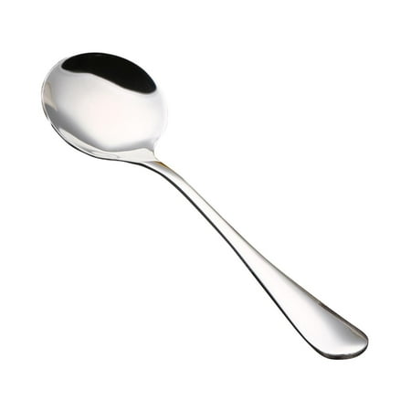 

Buodes Gold Spoons 1010 Smooth Handle Tableware Stainless Steel Spoon Coffee Spoon Fruit Fork Hotel Supplies Round Spoon Dining Spoon Children s Spoon