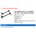 thumbnail image 2 of Rear Stabilizer Bar Link - Compatible with 1998 - 2002 Oldsmobile Intrigue 1999 2000 2001, 2 of 2