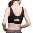 thumbnail image 7 of Women's Sports Bras Large Size Beautiful Back Yoga Vest Fitness Running Sexy Underwear Composite Fabric One-piece Sports Bra Comfortable Bras for Women Black XL, 7 of 7