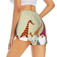 thumbnail image 3 of Sigee Christmas Card With Gnomes for Women's Athletic Shorts High Waisted Running Shorts Pocket Sporty Short Gym Elastic Workout ShortsXX-Large, 3 of 9