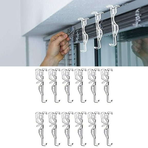 High-Quality 10-Pack Curtain Trim Clips: Easy Installation & Discreet Design!