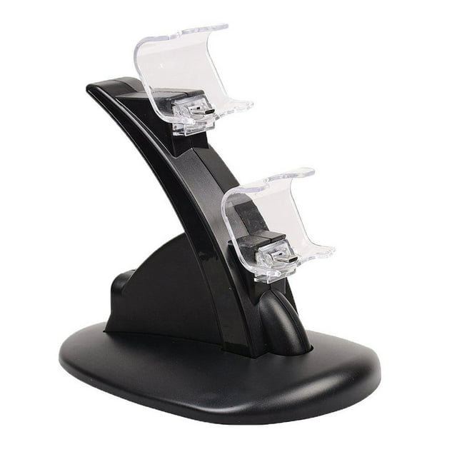 PS4 Controller Station de Charge Chargeur Double USB Support de Charge Station d'Accueil pour Playstation 4 PS4 Controller et PS4 Pro Manette (Noir)
