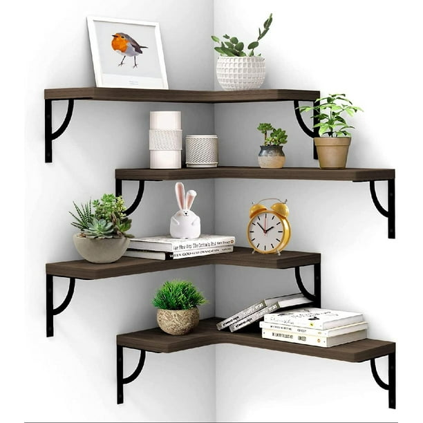 Corner Floating Shelves ,Wall Mount Corner Shelf - Walmart.com