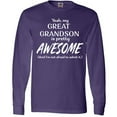 thumbnail image 3 of Inktastic Yeah My Great Grandson Is Pretty Awesome Long Sleeve T-Shirt, 3 of 5