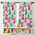 thumbnail image 5 of Blackout Kids Curtains,Christmas Stocking Pattern Childrens Insulated Curtains Set Of 2,Bedroom Essentials,Toddler Room Decor 42"x54", 5 of 5