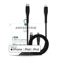 thumbnail image 3 of Replacement 3 ft MFI Lightning To USB Type C Cable (AmpSentrix) (Alpha) (Black), 3 of 3