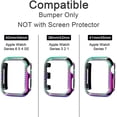 thumbnail image 3 of IBAOLEA Bling Case Compatible for IBAOLEA Watch 41mm, Crystal Diamonds Rhinestone Bumper Cover for Women Girl, Hard PC Protective Frame for iWatch Series 7-41mm Colorful Colorful 41mm(Series 7), 3 of 8