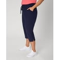 thumbnail image 3 of Hanes Just My Size Women's French Terry Capris, 19" (Plus ) Navy 5X, 3 of 10