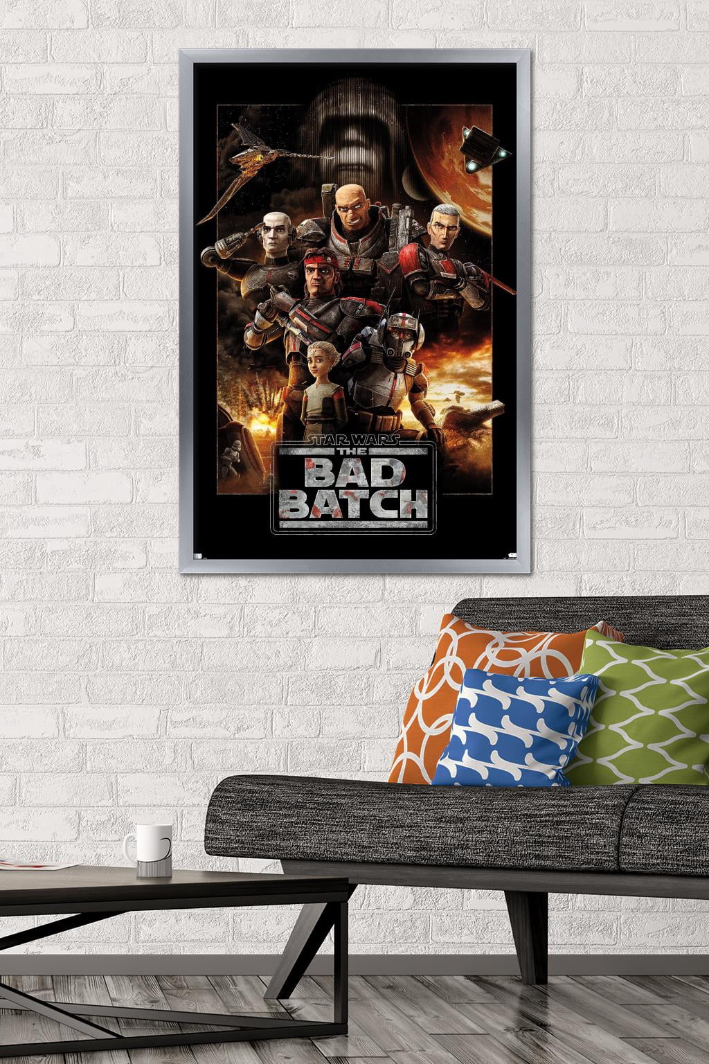 Star Wars: The Bad Batch - One Sheet Wall Poster, 22.375" x 34", Framed