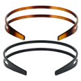 thumbnail image 1 of Duehut Diadema 2 Piezas Diademas con Peine de Dientes Diademas de Plástico de Doble Fila Diadema de Plástico Duro para Mujer Accesorio de Aro para el Cabello Antideslizante para Decoraciones para el C, 1 of 5