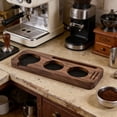 thumbnail image 1 of IROINID Decorations for Home Tables,Modern Room Decorations,Tamping StationSapele Coffee Bar Organizer with Non Mat Multi-Slot for Counter Holds TamperDistributorBasket, 1 of 6