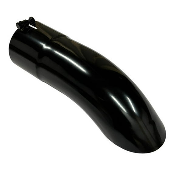 Diesel Exhaust Tip 5.00" Inlet 5.00" X 16.00" Long WGBK516-5-TD-SS Bolt On Turn Down  Gloss Black 304 Stainless Wesdon Exhaust Tip