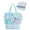 Sky Blue, variant on Beach Bag for Women, Mesh Tote Bags with Zipper, Sandproof Vacation Essentials with Cooler for Swim Cruise Pool, Camel