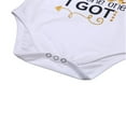 thumbnail image 2 of Baby Leisure Jumpsuit Simple Letter Printing Stylish Crew Neck Soft Romper MHXX, 2 of 5