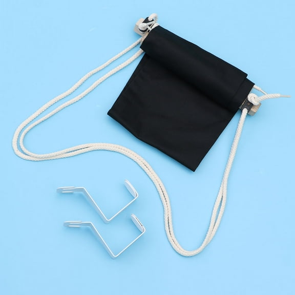 WHAMVOX Ergonomic Desk Footrest Hammock Holder for Office Work, Black, Comfortable Under Desk Support
