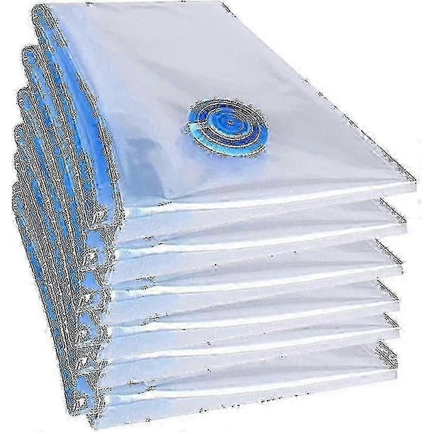6 Pack XXL Vacuum Storage Bags for Clothes Duvets - Space Saver Leakproof 100x70cm