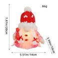thumbnail image 5 of SDJMa Lighted Valentine's Day Gnomes, Plush Light Up Heart Gnomes with Present, Valentines Day Table Ornament Gifts for Women Mothers Day Birthday Wedding Party Tiered Tray Decor, 5 of 8