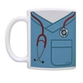 thumbnail image 2 of ThisWear Nursing Gifts Blue Scrubs with Stethoscope Medical School Mug 11 ounce 2 Pack Coffee Mugs Blue, 2 of 4