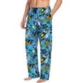 thumbnail image 6 of Sigee snow board blue print Men's Pajama Pants Lounge Sleep Bottoms with Elastic Waistband and Pockets-Small, 6 of 6