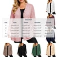 thumbnail image 4 of SAWOBUUN Lightweight Cardigan for Women Soft Button Down Long Sleeve Casual Open Front Tunic Jacket with Pockets, 4 of 9