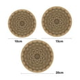 thumbnail image 5 of Sunjoy Tech Round Placemats Heat-Resistant Coaster Washable Kitchen Table Place Mats for Dining Table Boho Table Decorations for Table Setting Tabletop Accessories, 5 of 7