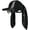 Black, variant on Cute Bunny Hat with Ears Y2k Grunge Metal Iron Ring Chain Distressed Denim Baseball Cap