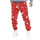 thumbnail image 2 of Pantalones largos para hombre, pantalones deportivos ajustados para correr, pantalones deportivos con cordón, pantalones con estampado navideño, pantalones para hombre, 2 of 5