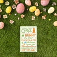 thumbnail image 5 of Easter Theme Tin Sign Vintage Metal Rabbit Decor Spring Egg Bouquet Chick Wall Art for Farmhouse Home Party 8x12 Inch, 5 of 6