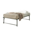 thumbnail image 3 of Kings Brand Furniture Amara Twin Size Trundle Bed Frame Platform (Grey), 3 of 4