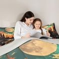 thumbnail image 4 of Homewish Natural Landscape 7 Pieces Bedding Comforter Set,Colorful Clouds Full Bedding Set,Japanese Aesthetic Fitted Sheet Flat Sheet For Teens,Microfiber Bedroom Decor Reversible, 4 of 8