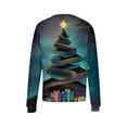 thumbnail image 6 of Lorytime Sweatshirts for Women Crewneck Christmas Tree Print Shirt Long Sleeve Pullover Warm Tops for Holiday, 6 of 6