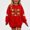 Red, variant on DJDLJWCJ Girls Halloween Fleece Sweatshirt Long Sleeve Crew Neck Oversized Graphic Pullover Kids Fall Casual Halloween Sweatshirts Pink Size 13