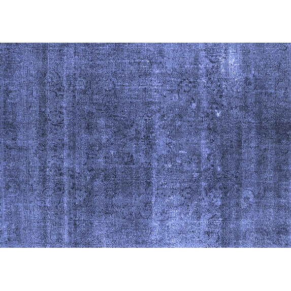 Ahgly Company Indoor Rectangle Oriental Blue Industrial Area Rugs, 6' x 9'