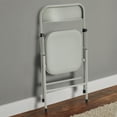 Your Zone Juvenile Resin Folding Chair in Gray for Children 2 Years