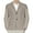 Khaki, variant on Men's Cardigan Sweater Shawl Collar Button Down Knit Blazer Jacket Knitwear White 8(L)