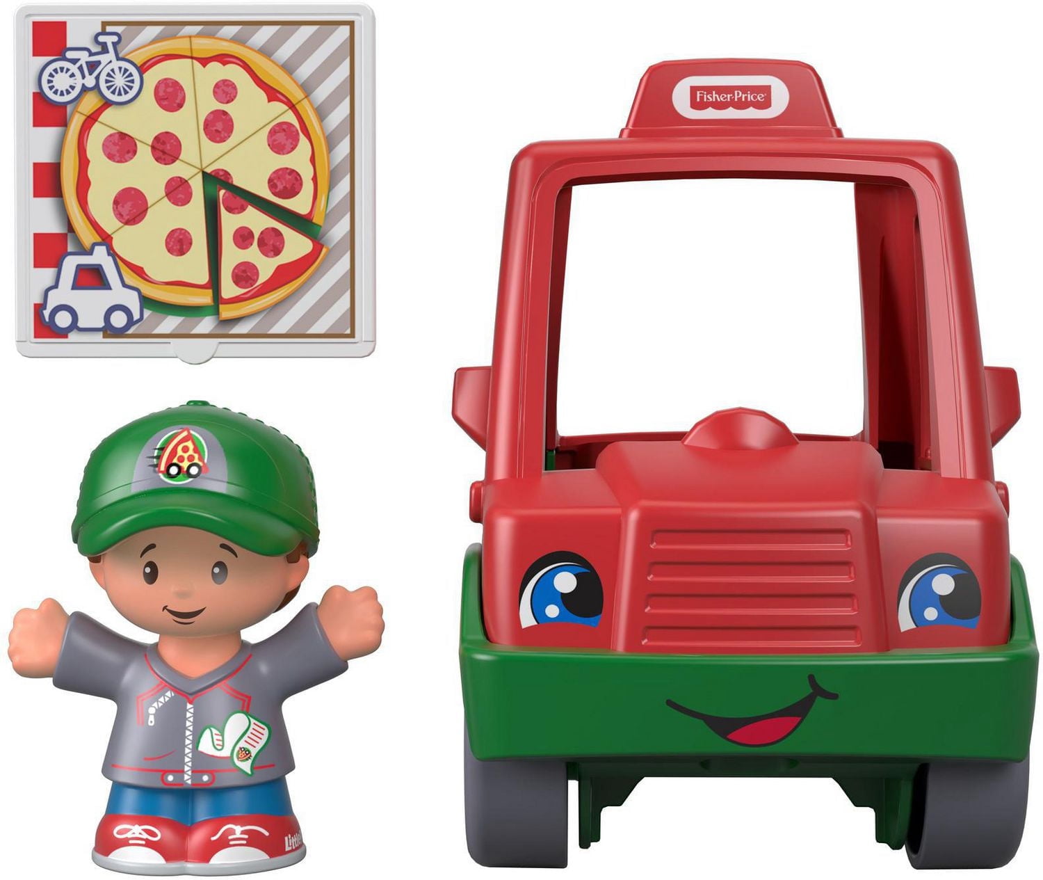 Little People Voiture de livraison de Pizzas «La pointe délicieuse»