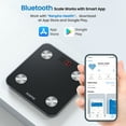 thumbnail image 5 of RENPHO High Accuracy Bluetooth Smart Body Weight Scale, FSA HSA Eligible, 396 lbs, Black, 5 of 8