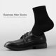 thumbnail image 4 of HSS-Calcetines de algodón para hombre, calcetín negro, negocios, transpirables, talla grande (6,5-14), para verano, 4 of 5