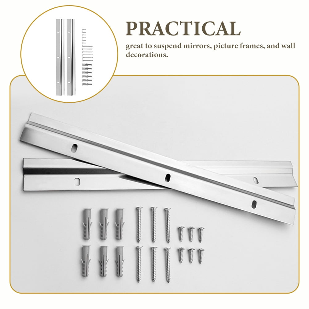 ELAYARD 6-Pack Heavy Duty Short Iron Z-Shaped Screws for Mirror Brackets, Wall Decorations, and Commercial Applications