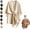 Beige, variant on Fleece Drape Shawl, 2026 New Women's Elegant Knitted Shawl Wraps, Soft Open Front Poncho Sweater for Spring Fall Winter