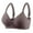 Coffee, variant on Womens Wireless Bras Lift up Seamless Breathable Underwear Back Closure Comfy Bralettes with Support