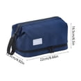 thumbnail image 3 of Neceser colgante para viajes | Neceser con separación para artículos húmedos y secos | Organizador de aseo portátil con bolsillo de malla | Neceser de maquillaje para el baño, 3 of 6